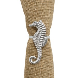 Split P Sea Horse Napkin Rings Set of 4 - 1 of 3