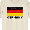 Germany Flag on Natural Ground Adult Crew Neck Short Sleeve T-shirt - 2 of 3
