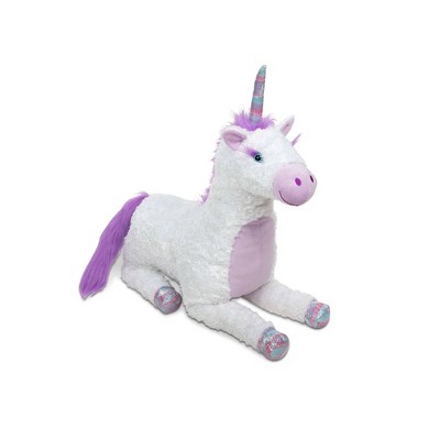 giant rainbow unicorn teddy