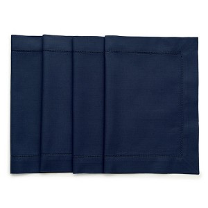Solino Home Cotton and Linen Hemstitch Placemats - 1 of 4