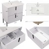 JUJABU 30" Bathroom Vanity with Ceramic Sink and Full-Extension Drawers - 4 of 4