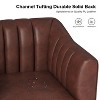 Carsten Industry 30" Wide Faux Leather Chair with Metal Leg| HULALA HOME - 4 of 4