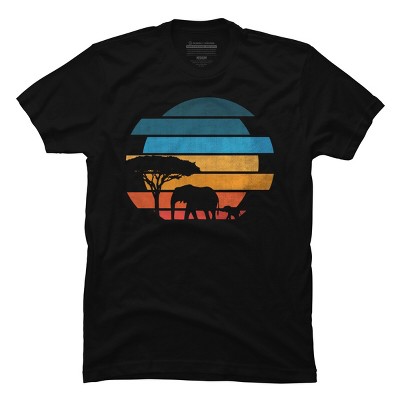 Men's Design By Humans African safari sunset By taisonjec T-Shirt