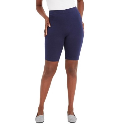 Jessica London Women's Plus Size Everyday Stretch Cotton Bike Short