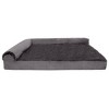 FurHaven Plush & Velvet Deluxe Chaise Lounge Orthopedic Sofa-Style Dog Bed - 2 of 3