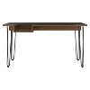 XIYUYEU Home Office Desk Modern Writing Desk with 2 Storage Drawers and Hairpin Legs for Study - 4 of 4