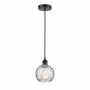 Athens Water Glass - 1 Light Mini Pendant In Industrial Style-8.75 Inches Tall and 6 Inches Wide - 1 of 1