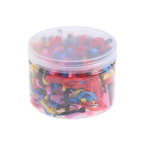 Unique Bargains Women Fashion Hair Rope Color Mixing 500 Pcs - 1 of 4