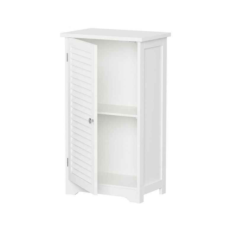 Freestanding Bathroom Linen Cabinet White - Hastings Home, 3 of 8