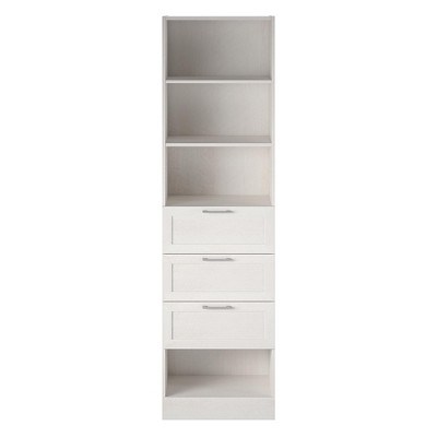 Ameriwood Home Elba 3 Drawer Modular Closet Unit, Ivory Oak : Target