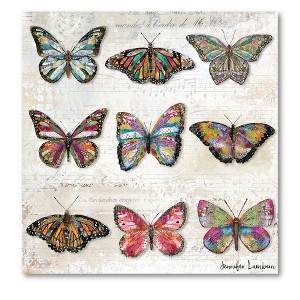 Butterfly Love Pattern Gallery-Wrapped Canvas - 1 of 3