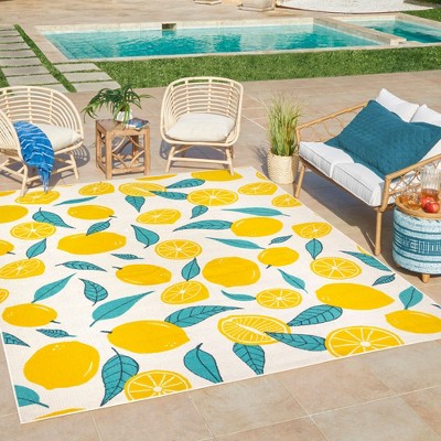 Gertmenian Jona Bright Fruit Flatweave Indoor Outdoor Area Rug