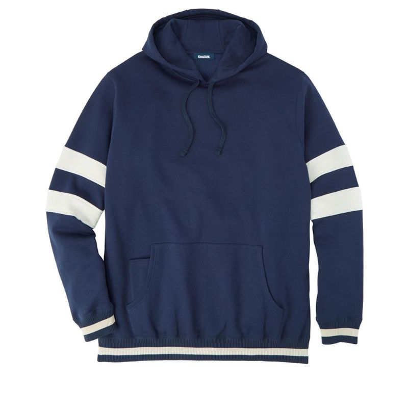 KingSize Men's Big & Tall KingSize Coaches Collection Colorblocked Pullover Hoodie, 1 of 2