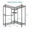 VIPEK Classic L6 Heavy Duty Clothes Rack L Shape Clothing Rack 5-Tier Wire Garment Rack Freestanding Closet, Max Load 850LBS - 4 of 4