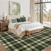 Washable Rug Modern Plaid Rug Non Slip Non Shedding Rug Low Pile Rugs Foldable Indoor Carpet for Living Room Bedroom Study Room Guest Room Playroom - 4 of 4