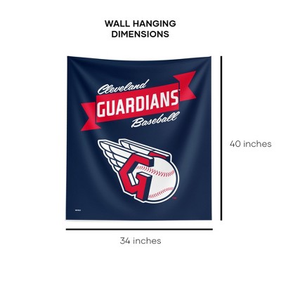 Cleveland Guardians Premium Navy Wall Hanging Tapestry, 34 x 40 inches