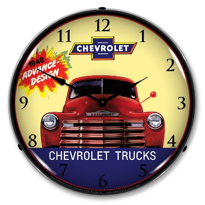 Collectable Sign & Clock | 1948 Chevrolet Truck LED Wall Clock Retro/Vintage, Lighted