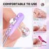 Saviland Magnetic Nail Training Kit: 15 Aurora Stands + 40 Reusable Adhesive Balls - Practice Display Tools for Press-Ons. (Pink) - 3 of 4