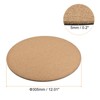Unique Bargains Home Garden Round Plastic Absorbent Waterproof Coaster Pad Cork Plant Mat 1 Pc - 2 of 4