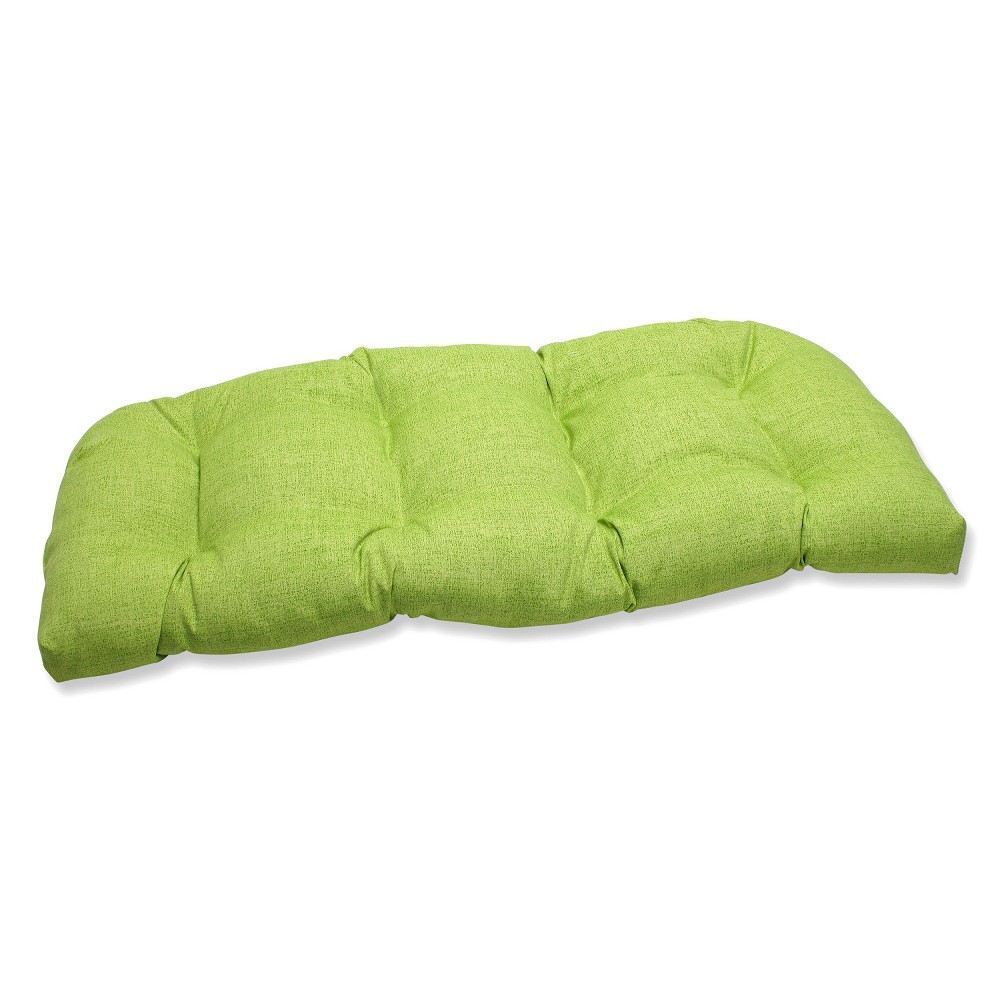 UPC 751379451725 product image for Outdoor Wicker Bench/Loveseat/Swing Cushion - Green - Pillow Perfect | upcitemdb.com