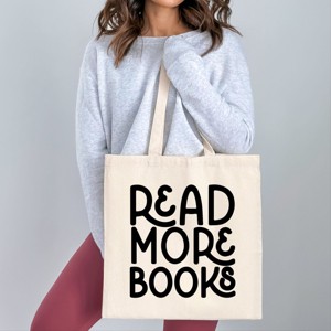Simply Sage Market Read More Books Canvas Tote - 1 of 4