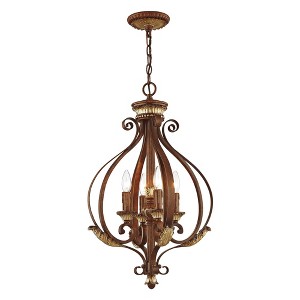 Livex Lighting Villa Verona 4 - Light Chandelier in  Verona Bronze/Aged Gold Leaf - 1 of 4