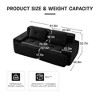 GDFStudio Renee 82" Modern Corduroy Upholstered 2-Seater Sectional Sofa, No Ottoman Included, - 3 of 4