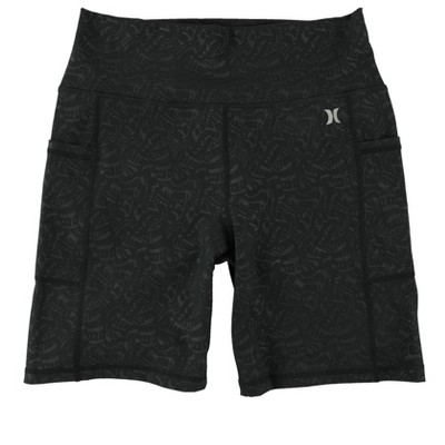 Hurley Womens Pocket Biker Athletic Walking Shorts