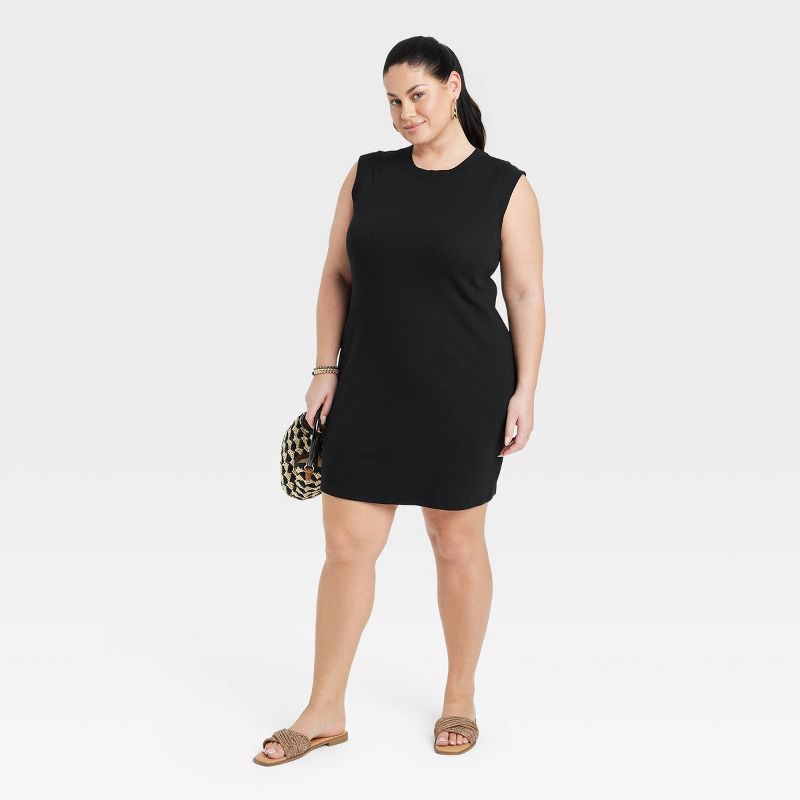 Women's Muscle Tank Mini Knit Dress - A New Day™, 4 of 5