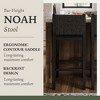 Maven Lane Noah High Back Vegan Leather Bar Height Bar Stool - 4 of 4
