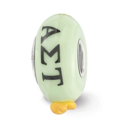 Black Bow Jewelry  Alpha Sigma Tau Greek Life Bracelet Bead Charm