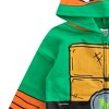 Nickelodeon Teenage Mutant Ninja Turtles Michelangelo Boys Zip Up Hooded Sweatshirt for Big Kids - Size 10 - 3 of 4