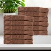 Cotton Geometric Jacquard Plush Soft Absorbent Bath Towel Set by Blue Nile Mills - 2 of 4
