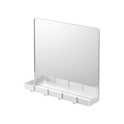 Yamazaki Home - Magnetic Mirror with Storage Rack - Glass