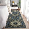 Area Rug Boho Traditional Fuzzy Carpet for Living Room, Bedroom Dining Room and Kitchen Office Nursery Non-Slip, 2' x 6' Brown - 3 of 4