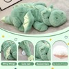 TITQWOP Dinosaur Plush Toy Pillow, Cute Stuffed Animal Toys, Soft Long Dinosaur Body Pillow Gift for Kids Boys Girls 28inch - 4 of 4
