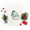 Santa Outline Green - Women's Short Sleeve Graphic T-Shirt - 2 of 4