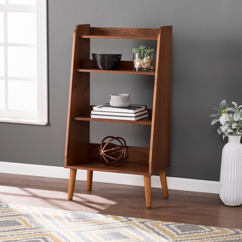 Mid century deals modern open bookshelf