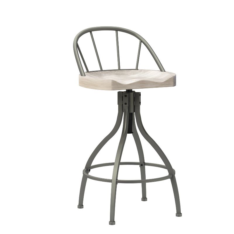 Worland Metal Adjustable Height with Back Swivel Stool - Hillsdale Furniture, 1 of 29
