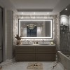 Apmir Super Bright Front & Back LED Lighted Anti-Fog Aluminum Alloy Framed Tempered Glass Bathroom/Vanity Mirror with ETL & 3-Year Warranty - 2 of 4