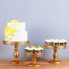 FUN LITTLE TOYS 3 Round Metal Cake Stand Set, Displaying Table for Birthday Party Cake Display Baby Shower Wedding Pastry Decor - 2 of 4