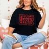 Simply Sage Market Women's Peace Love Cupid Balloon Letters Short Sleeve Garment Dyed Tee - 2 of 4