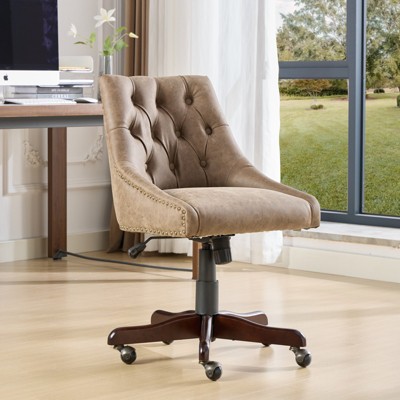 Vatros Retro Style Home Office Chair with Swivel and Recline Functions