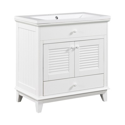 TiramisuBest 30" Bathroom Vanity with Sink, Modular Sectional Sofa with Storage, Sideboard Buffet Style Design for Living Room