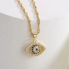 18K Gold Plated Evil Eye Necklace – Water Ripple Chain with CZ Pendant (Women’s Jewelry Gift) - 3 of 4