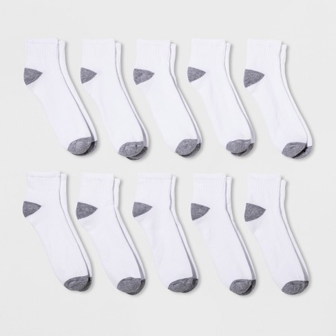 Hanes Premium Men's 10pk Cool Comfort Crew Socks : Target