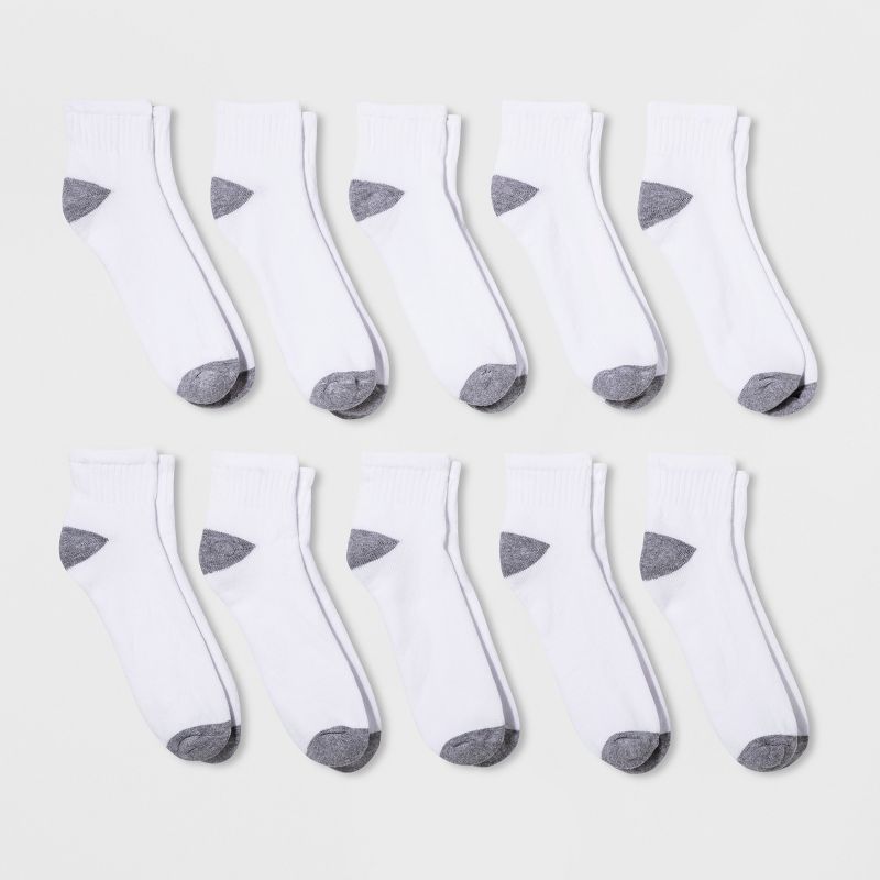 Men's Quarter Socks 10pk - Goodfellow & Co&#153; 6-12, 1 of 2