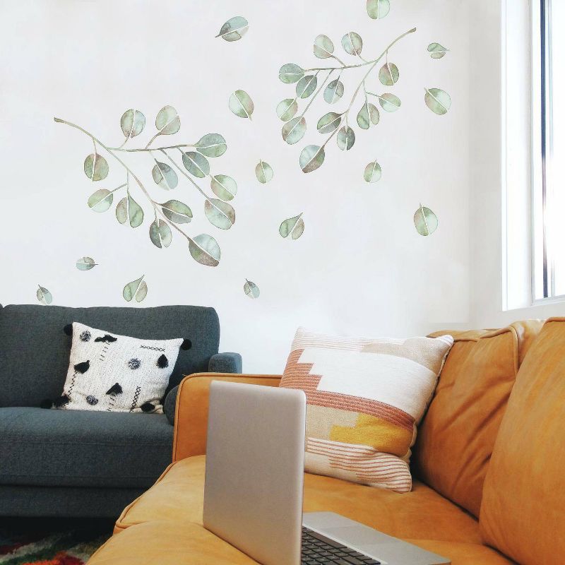 Catcoq Eucalyptus Peel and Stick Giant Wall Decal - RoomMates, 3 of 6