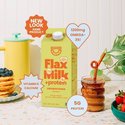Good Karma Dairy-Free Unsweetened Flaxseed Milk - 64 fl oz