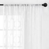 Chanasya 2pk Quatrefoil Voile Sheer Window Curtain Panels - Set of 2 - 4 of 4